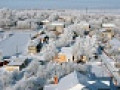 Полеты на мотопараплане зимой.